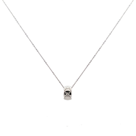 EM Necklace In Sliver