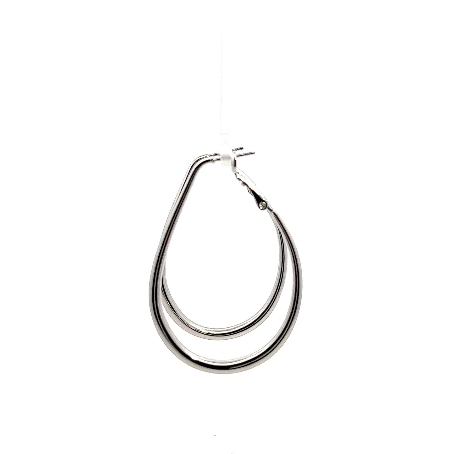 Dea Dos Loops Earrings In Sliver