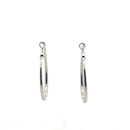 Dea Dos Loops Earrings In Sliver