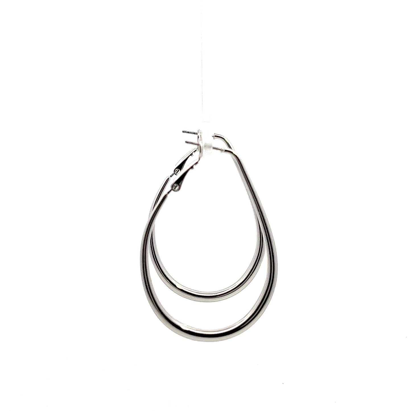 Dea Dos Loops Earrings In Sliver