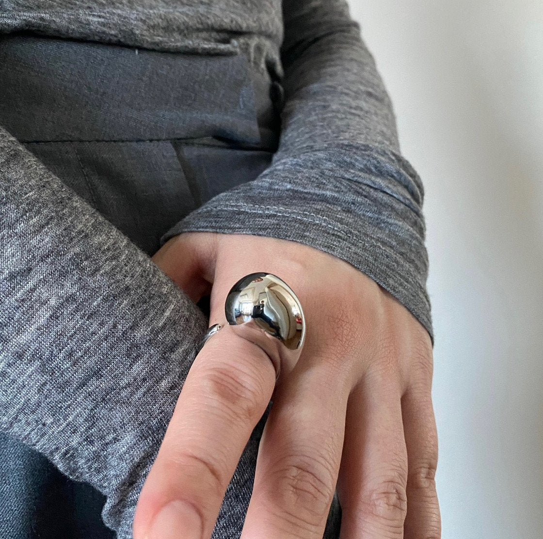 Woosh Ring In Sliver