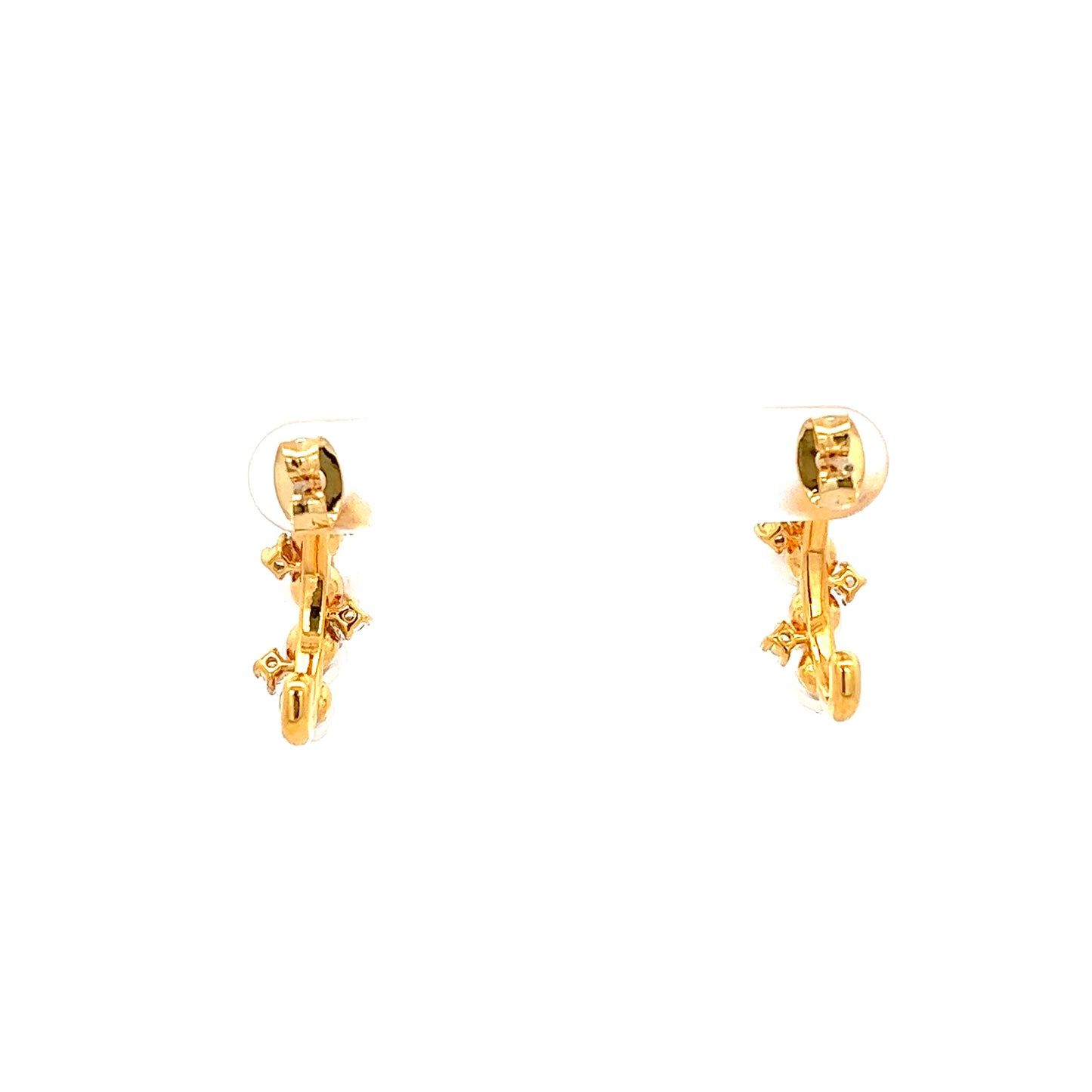 Pearls & Stars Earrings in Gold