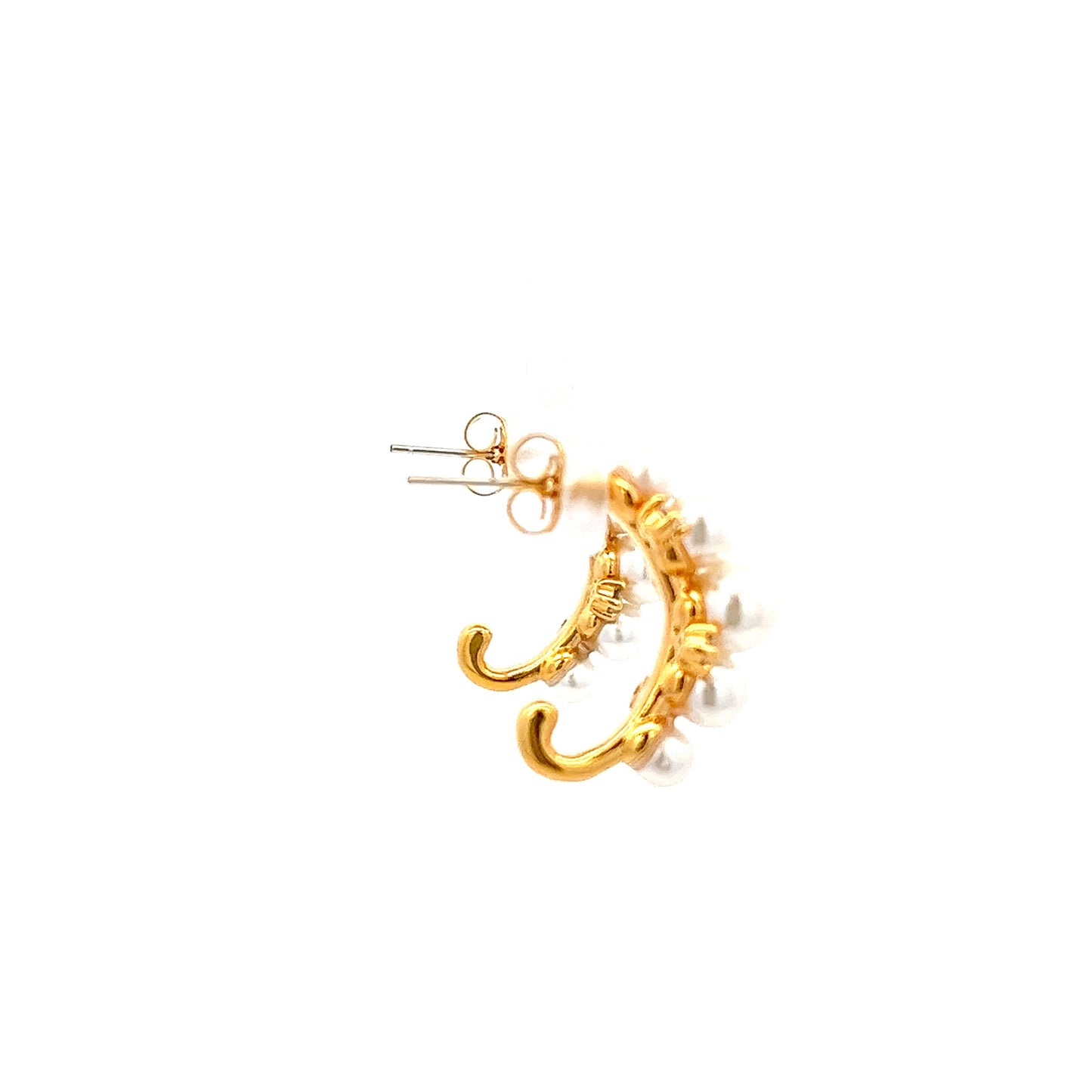 Pearls & Stars Earrings in Gold