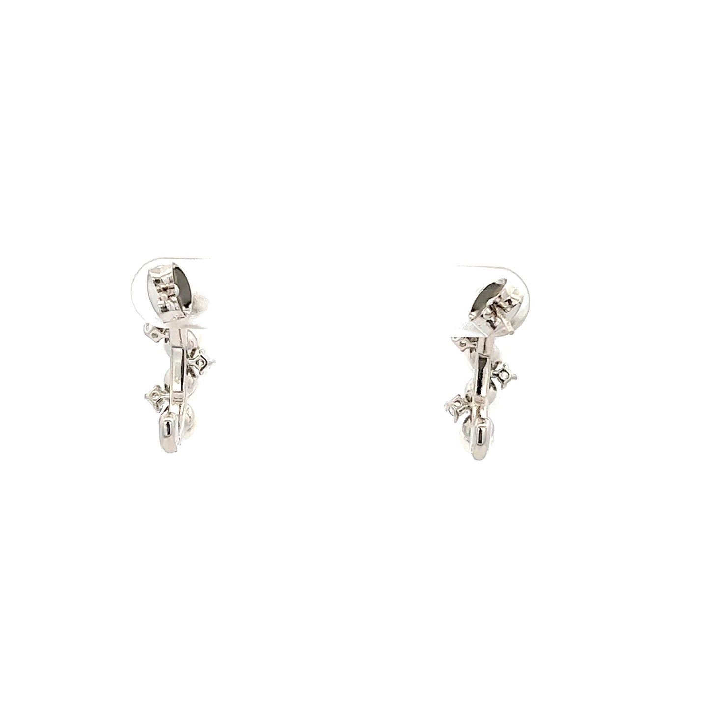 Pearls & Stars Earrings in Silver