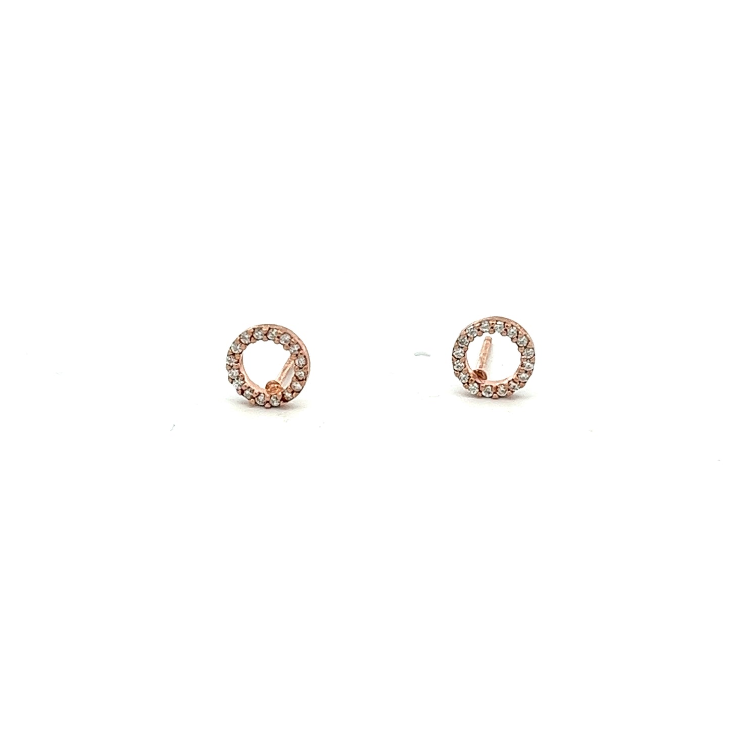 Big All Around The World Earrings in Rose Gold