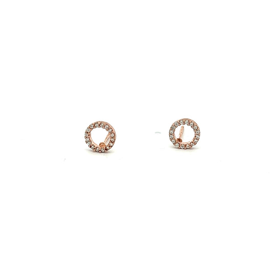 Big All Around The World Earrings in Rose Gold