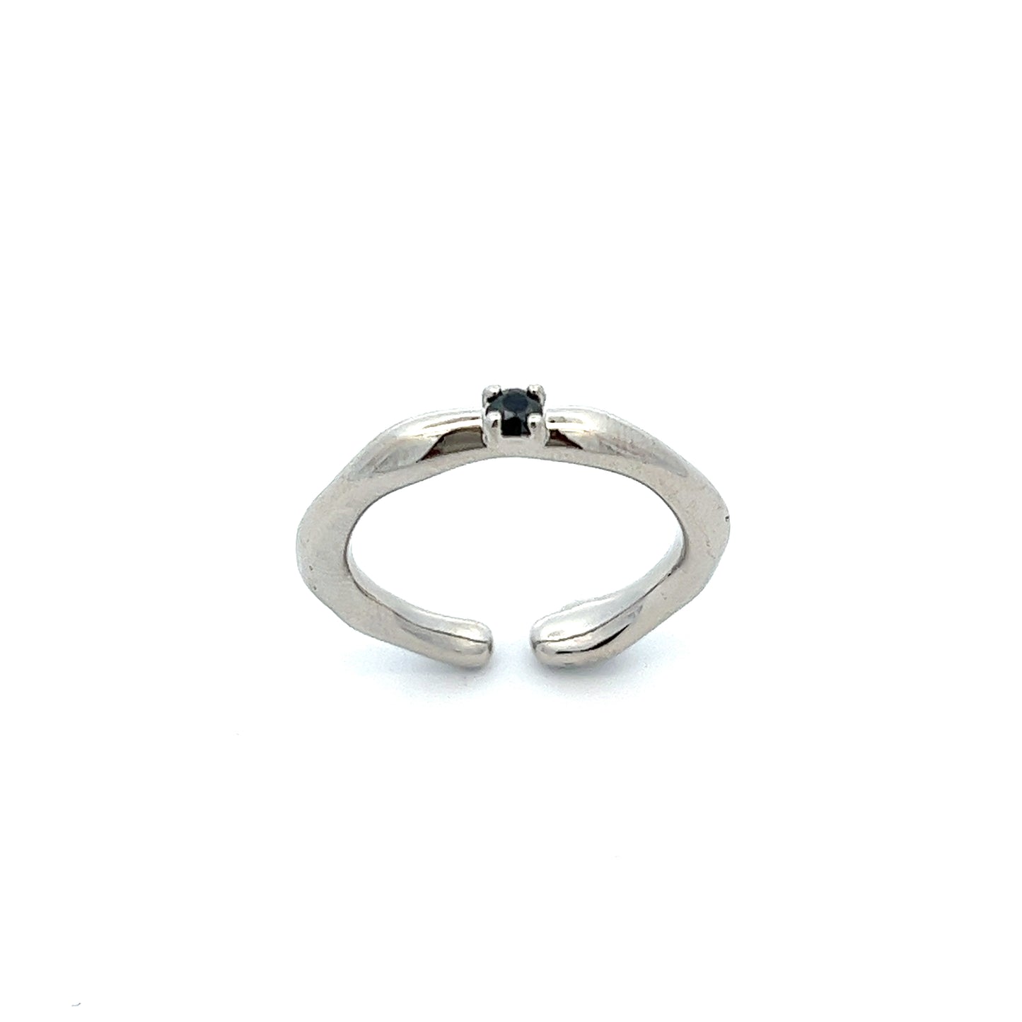 Dea Onyx Ring in Silver
