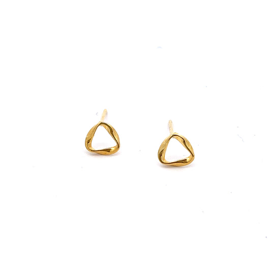 Tri Earrings in Gold
