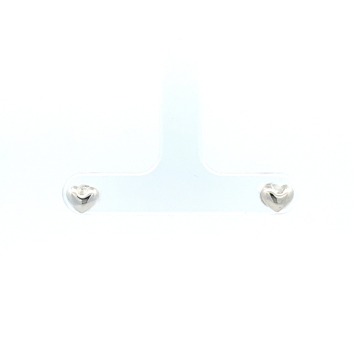 Big Heart Earrings in Silver