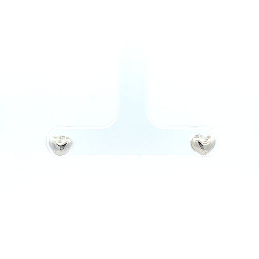 Big Heart Earrings in Silver