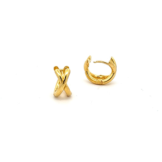 X Loops Earrings in Gold