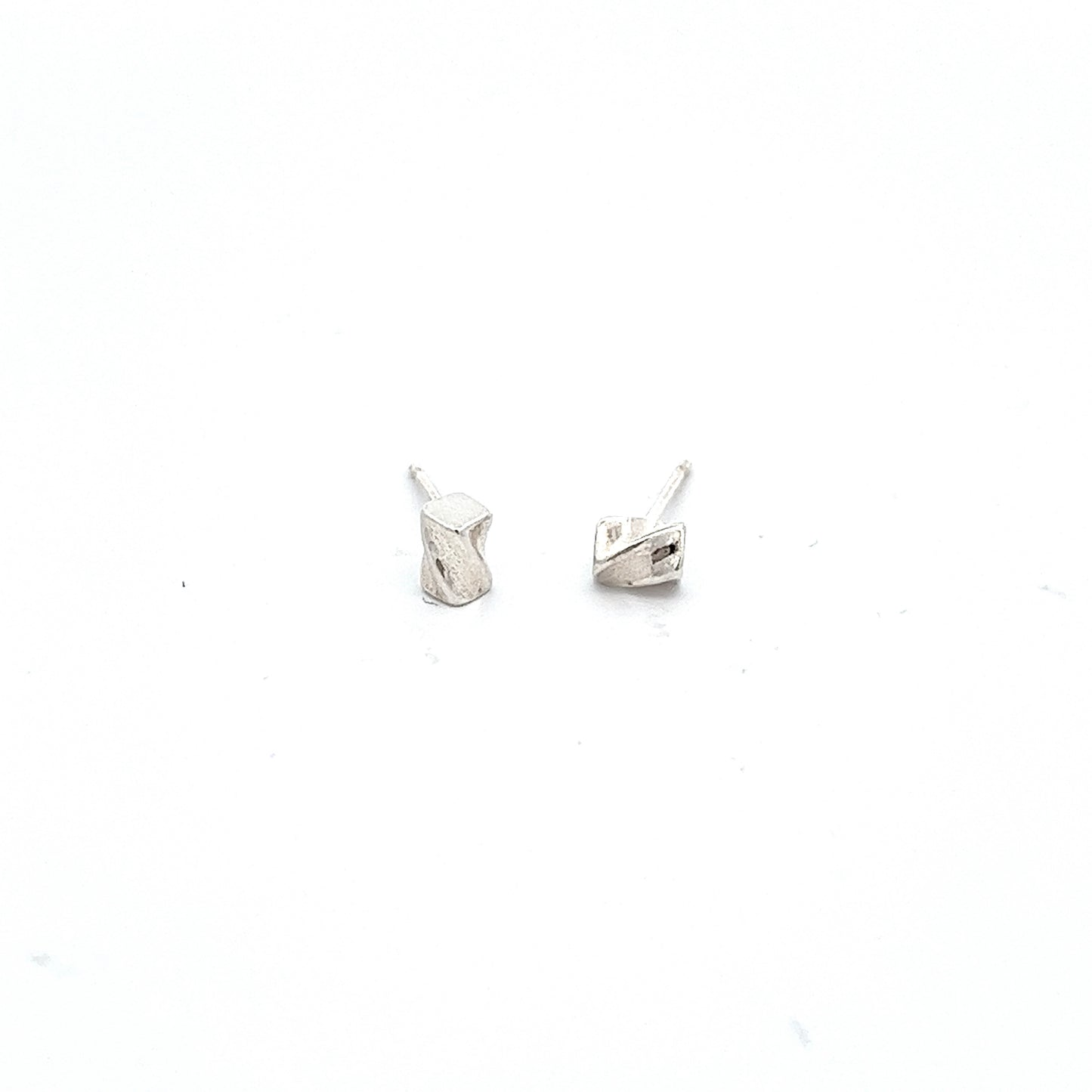 Churros Earrings in Silver