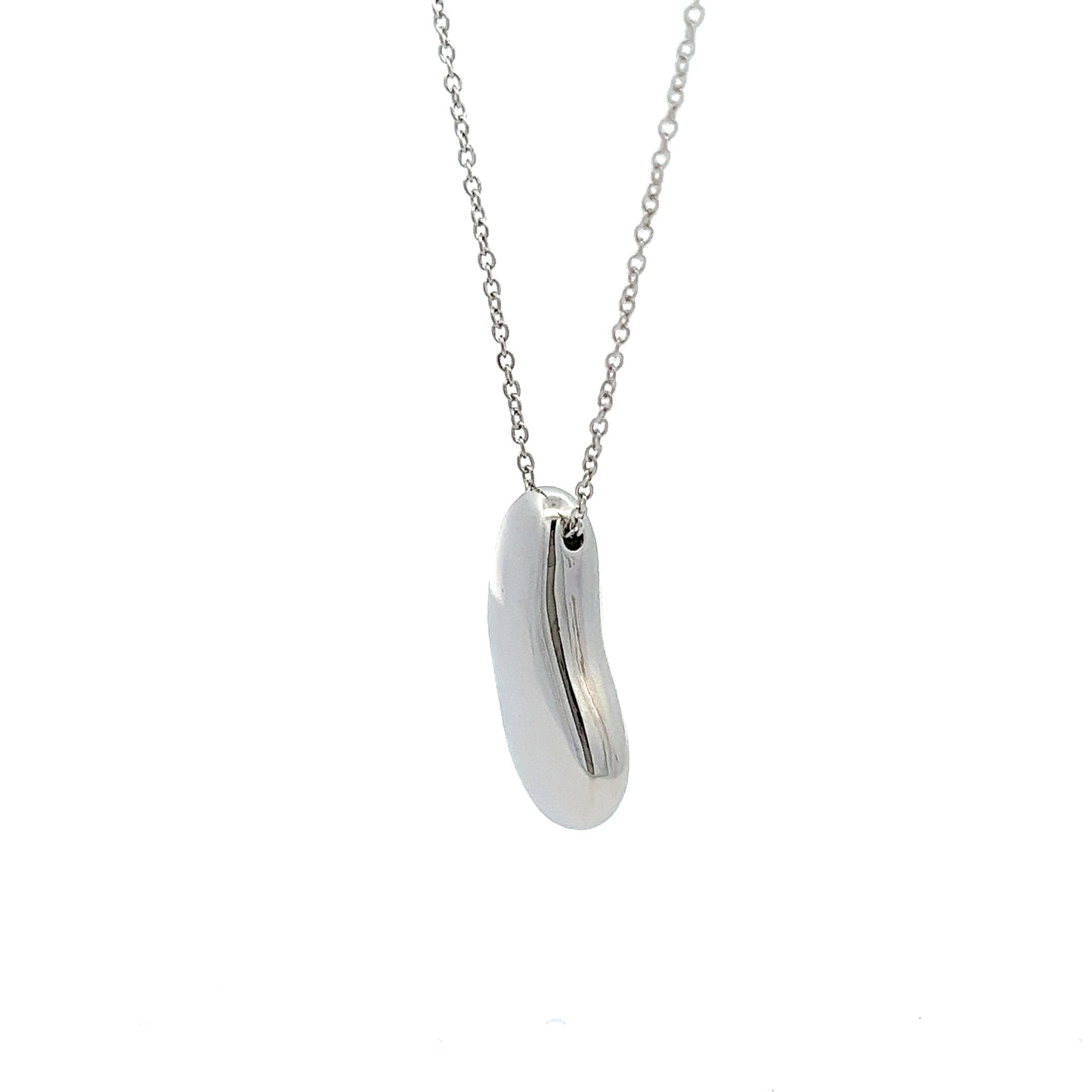 Bean Necklace in Silver