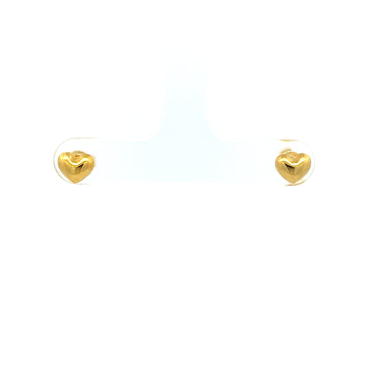 Big Heart Earrings in Gold