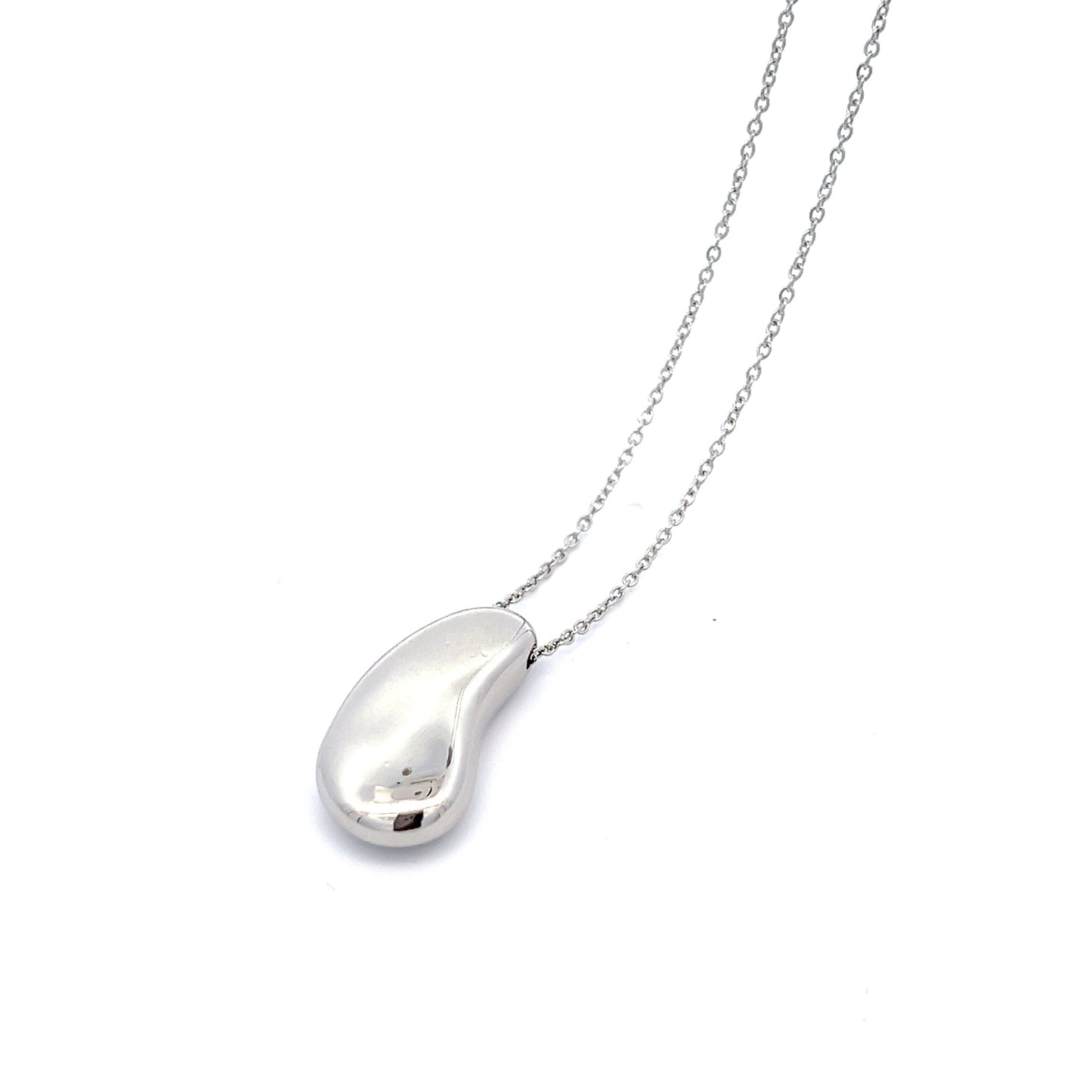 Bean Necklace in Silver