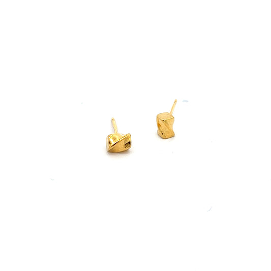 Churros Earrings in Gold