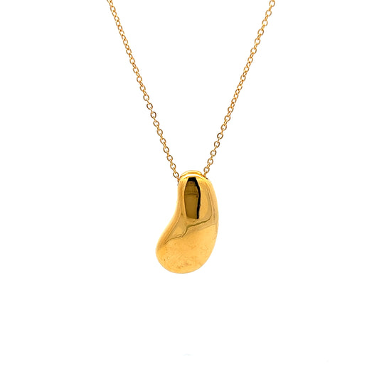 Bean Necklace in Gold