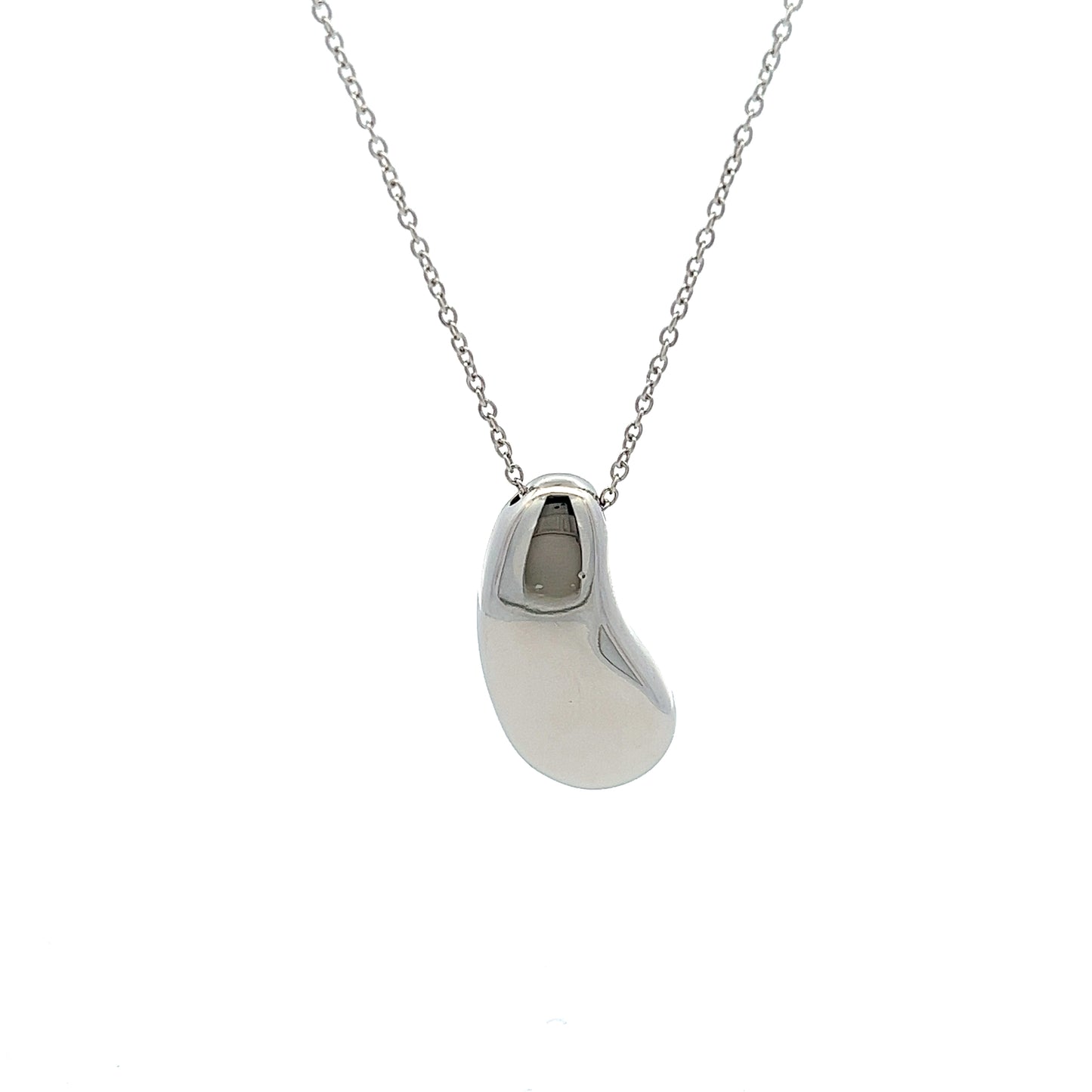 Bean Necklace in Silver