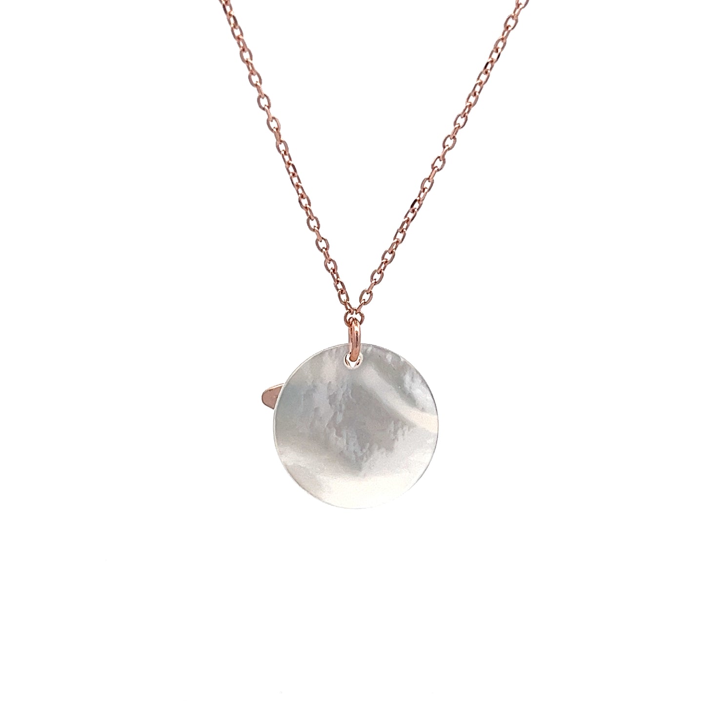 Bee X Pearl Necklace in Rose Gold