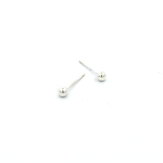 BB Ball Earrings in Silver