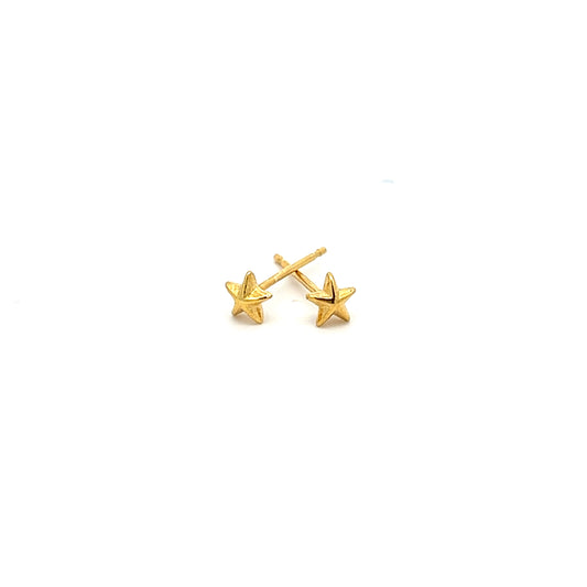 Mini Star Earrings in Gold