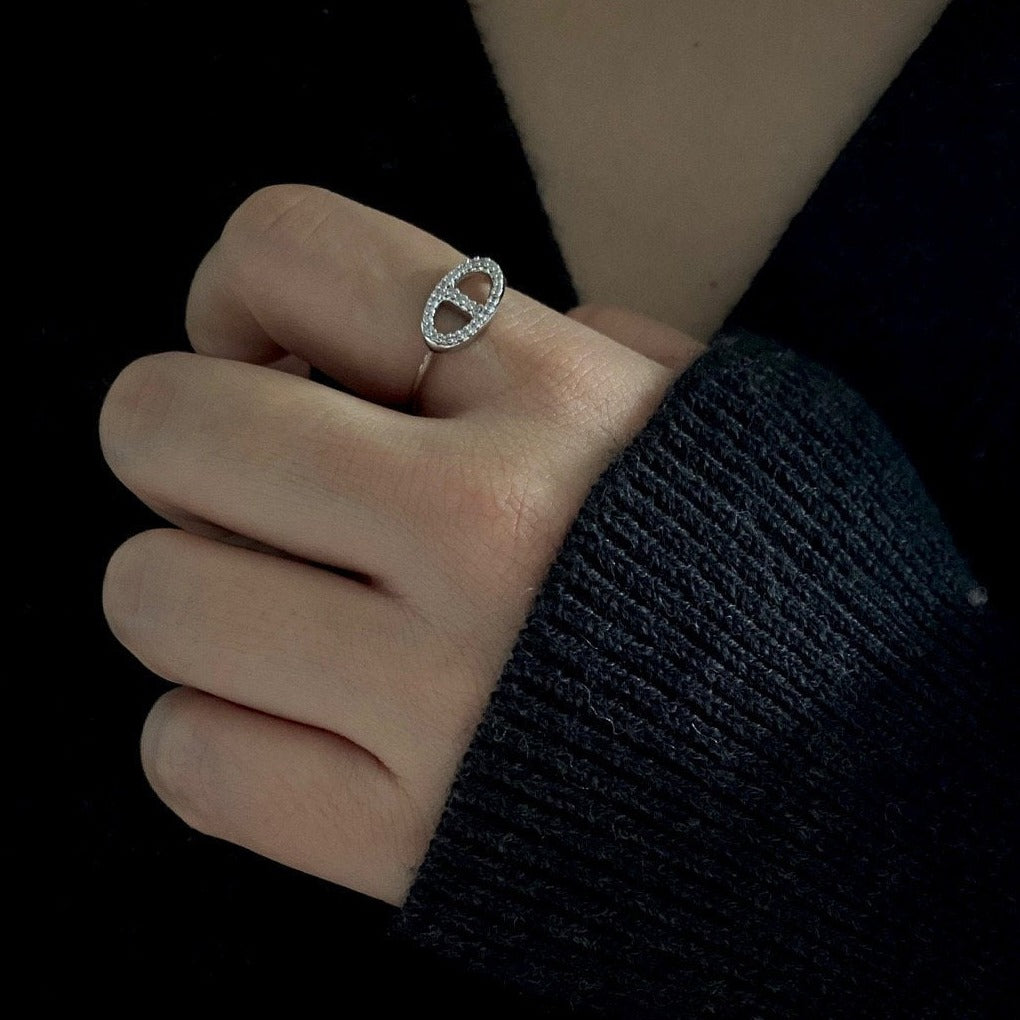 Jessie Diamante Ring in Silver
