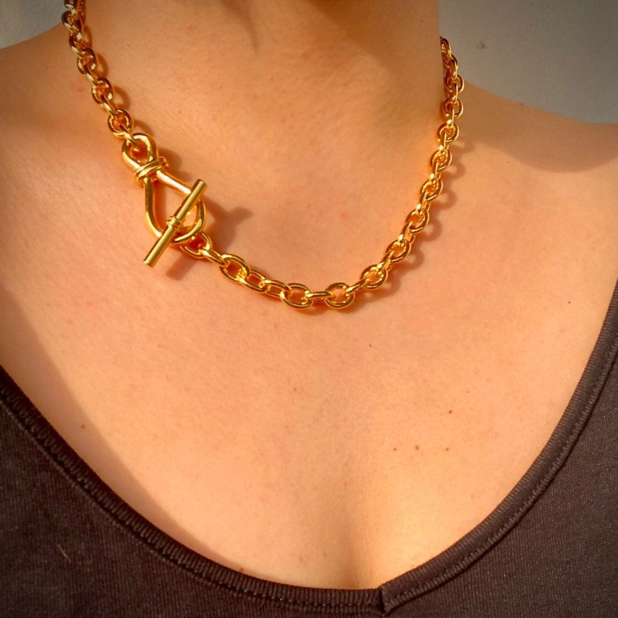 Kimberly Chaine Necklace in Gold