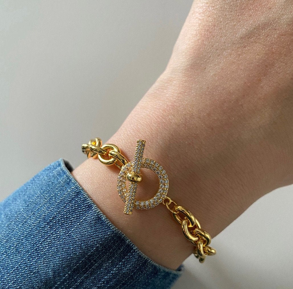 Claire Caviar Bracelet in Gold