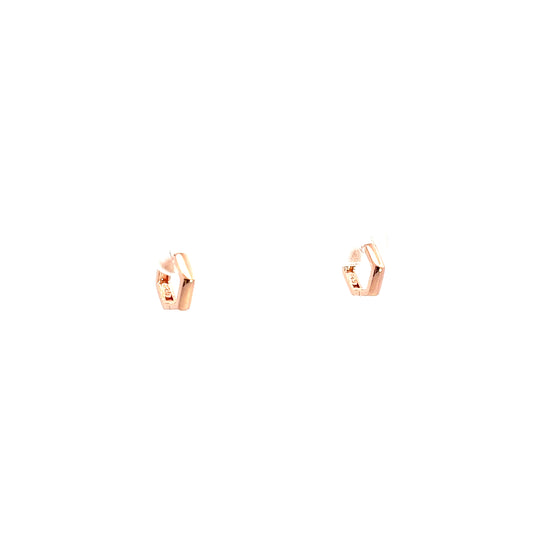 Mini Octo Earrings In Rose Gold