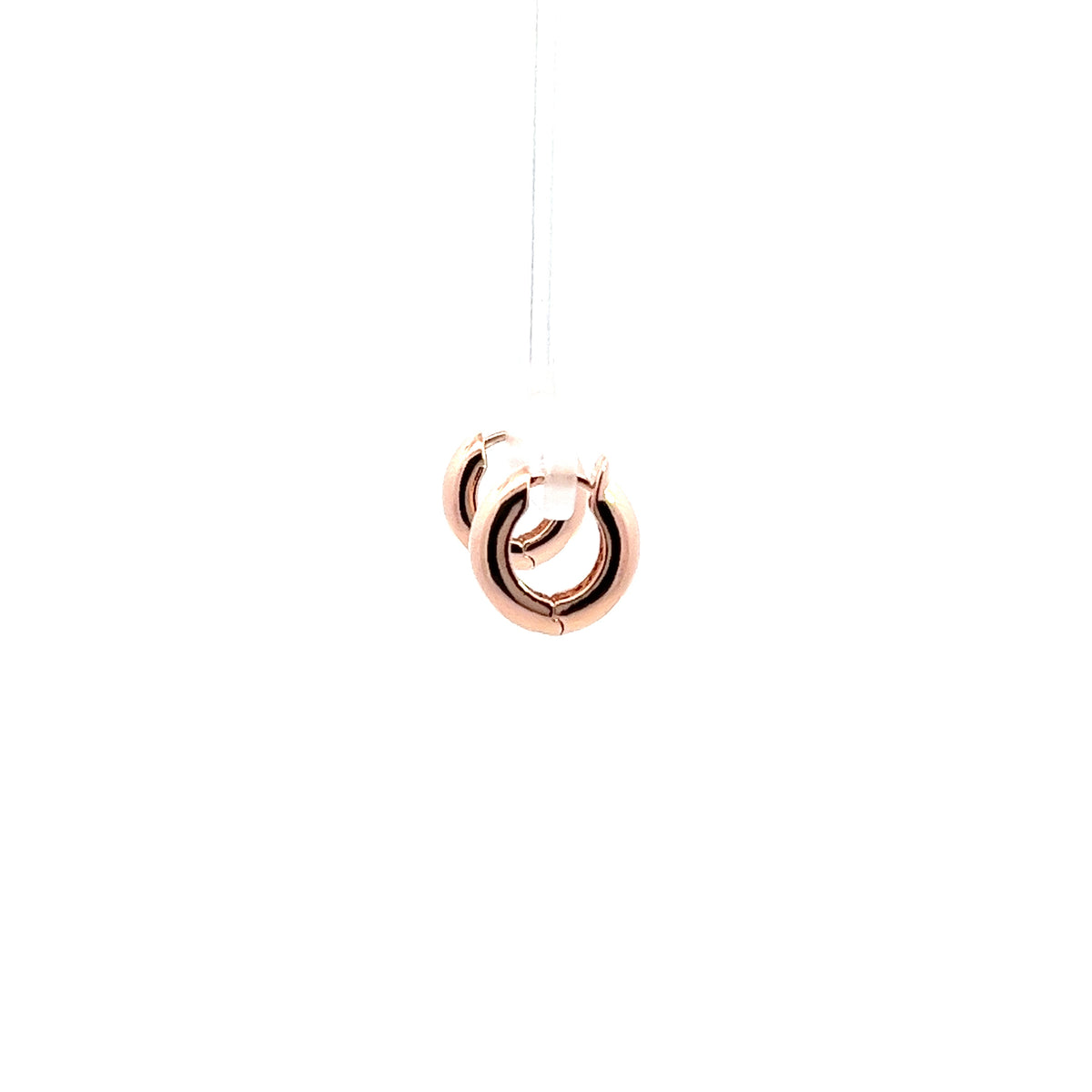 Grand Huggies Big Earrings In Rose Gold