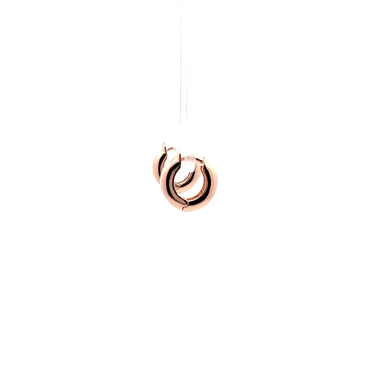 Grand Huggies Big Earrings In Rose Gold