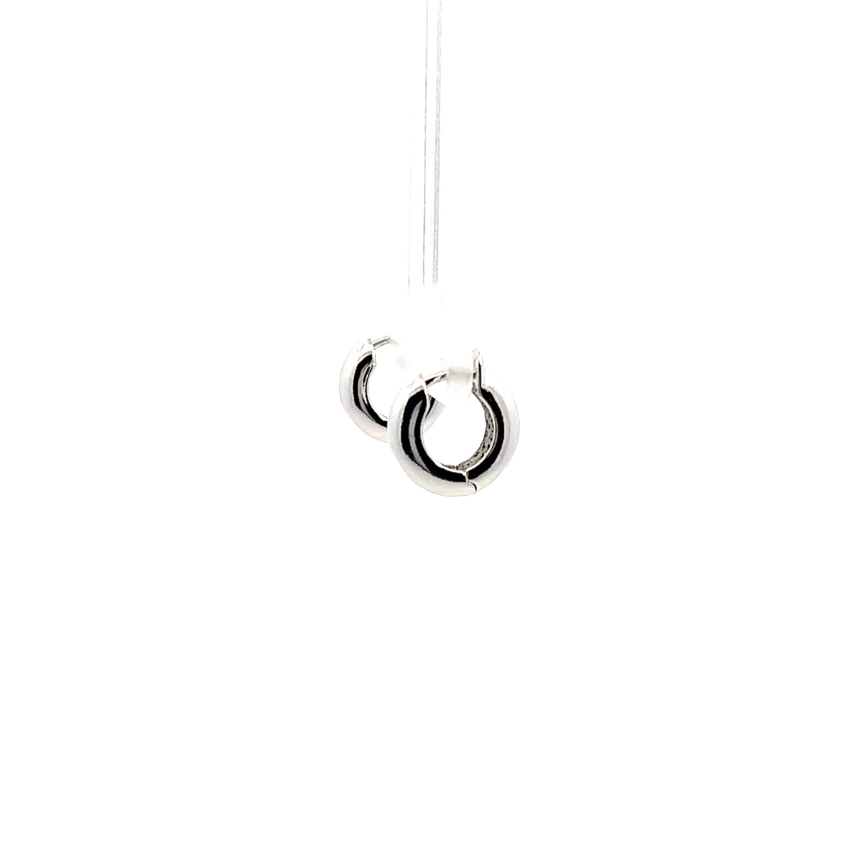 Grand Huggies Big Earrings In Sliver