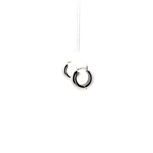 Grand Huggies Big Earrings In Sliver