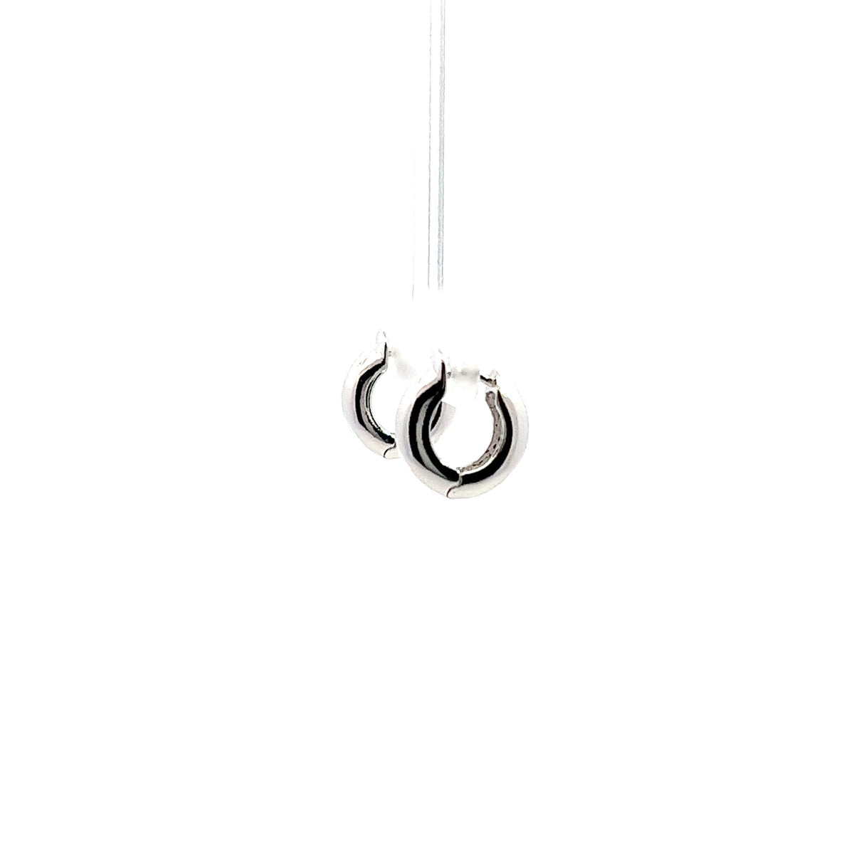 Grand Huggies Big Earrings In Sliver