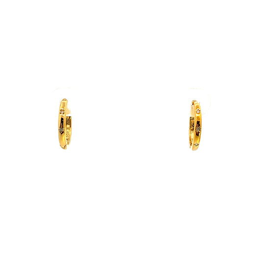 Starry Hoops Earrings In Gold