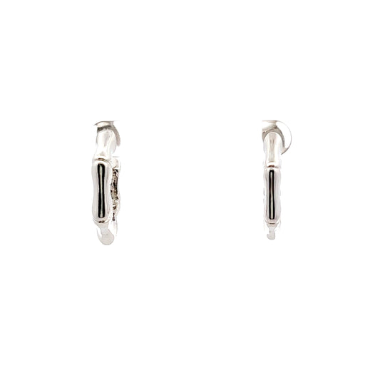 Carrie Tres Earrings in Sliver