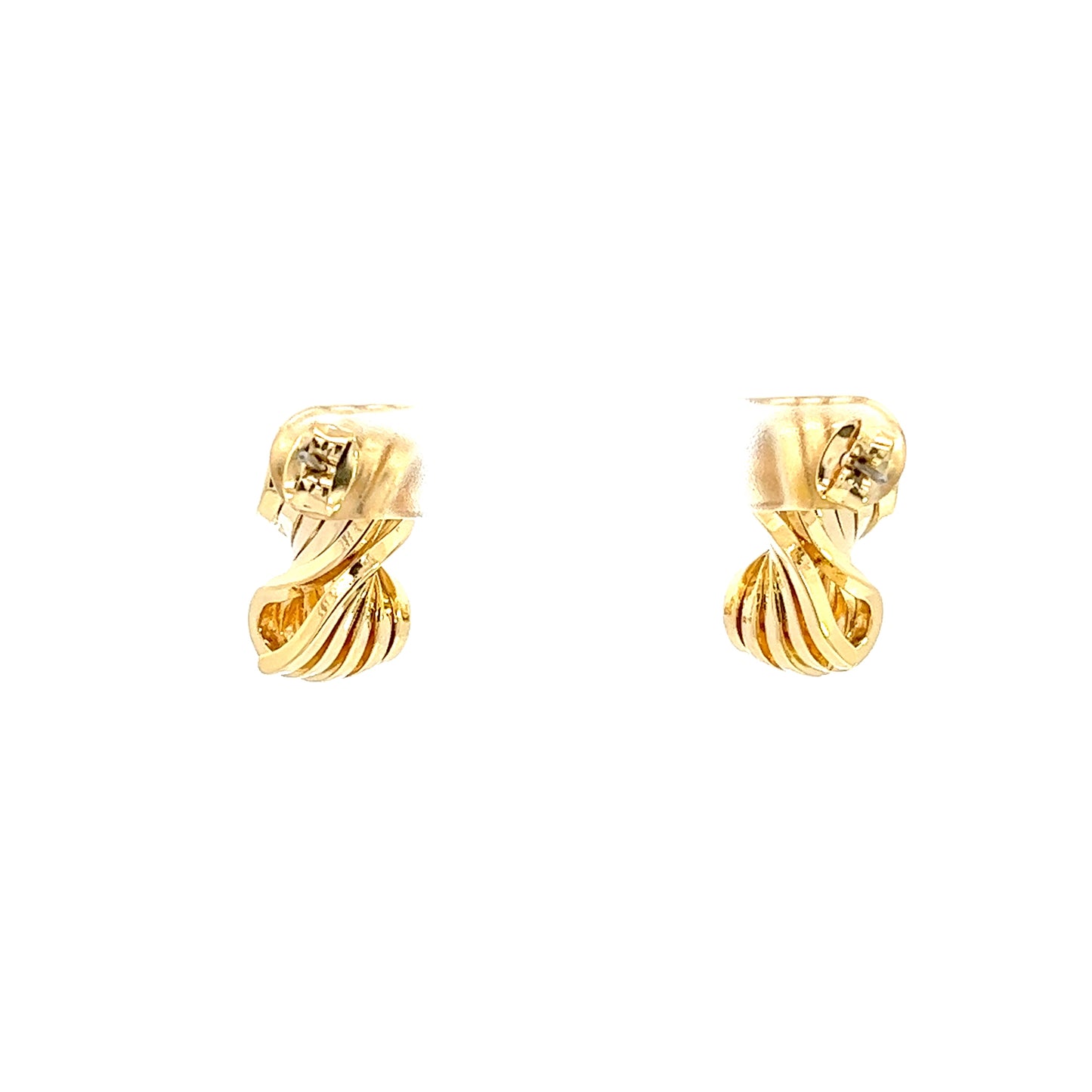 Twist & Turn Earrings In Gold