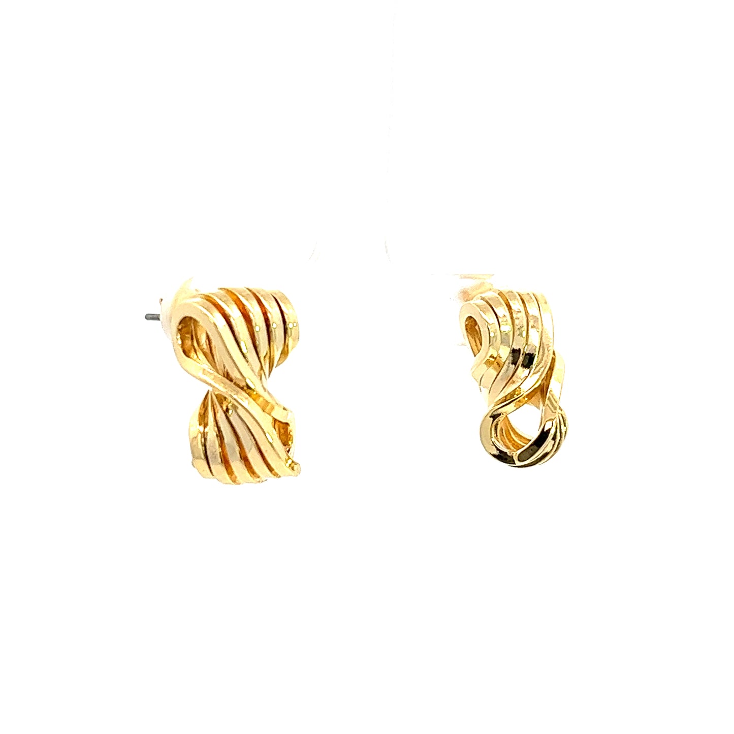 Twist & Turn Earrings In Gold