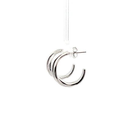 Trio Earrings In Sliver