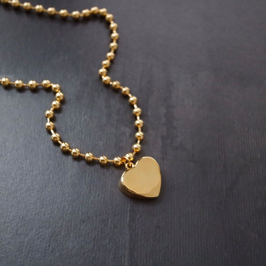 Cleef Necklace X Heart Pendant in Gold