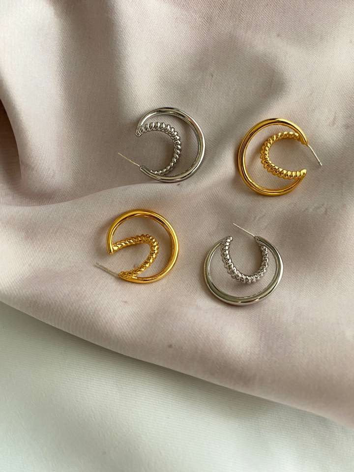 Charlotte Earrings in Gold
