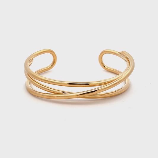 Diosa Bangle in Gold