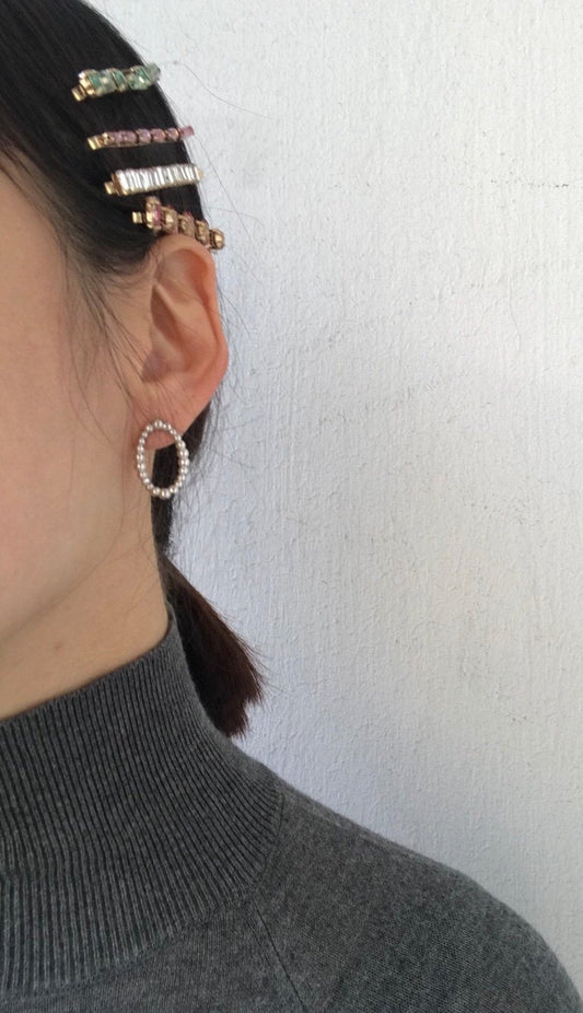 Cleef Ova Earrings in Silver