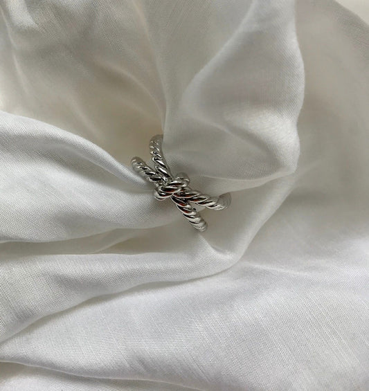 Charlotte Knot Ring in Silver