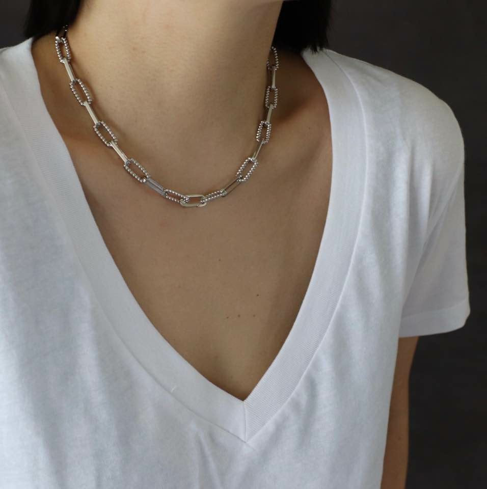 Charlotte Chaine Necklace in Silver