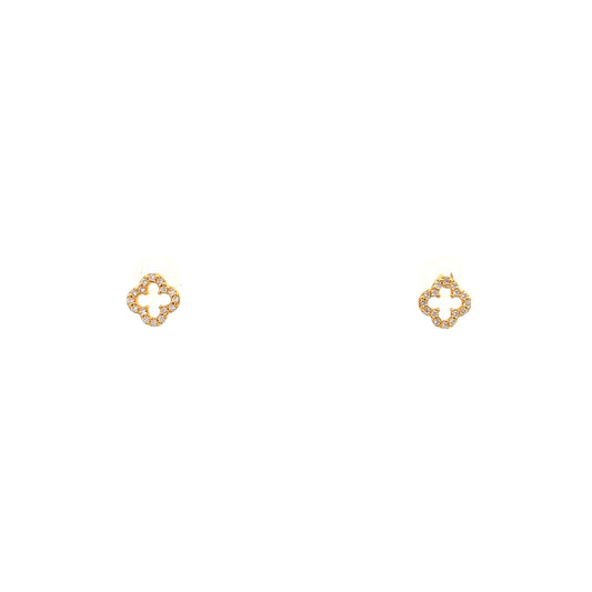 Clover Earrings Mini in Gold
