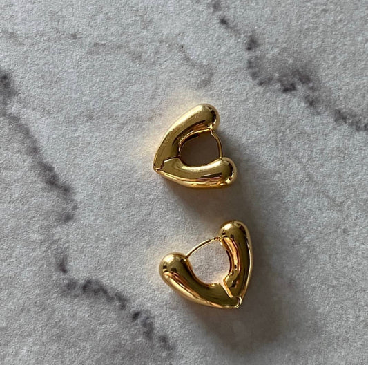 Ve Earrings in Gold