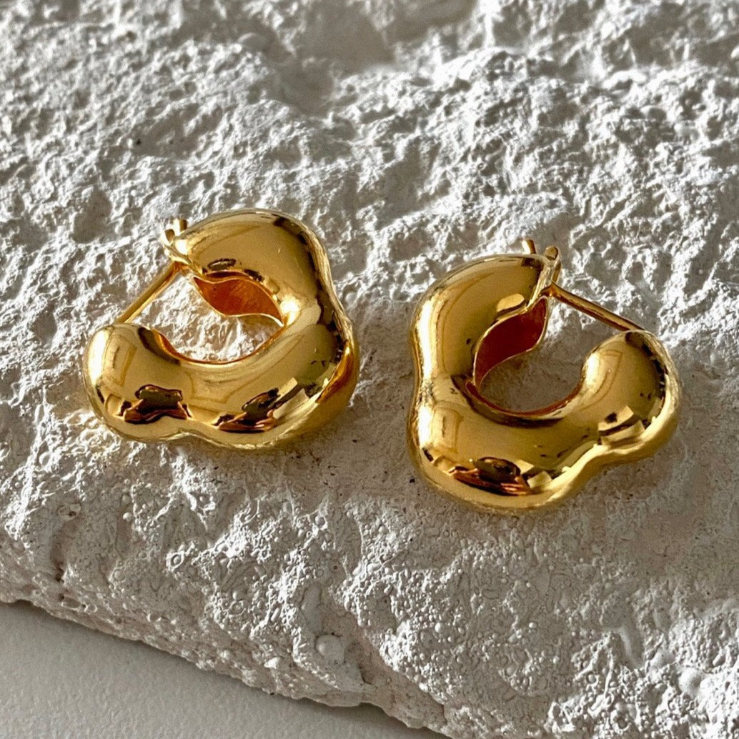 Moss Earrings in Gold