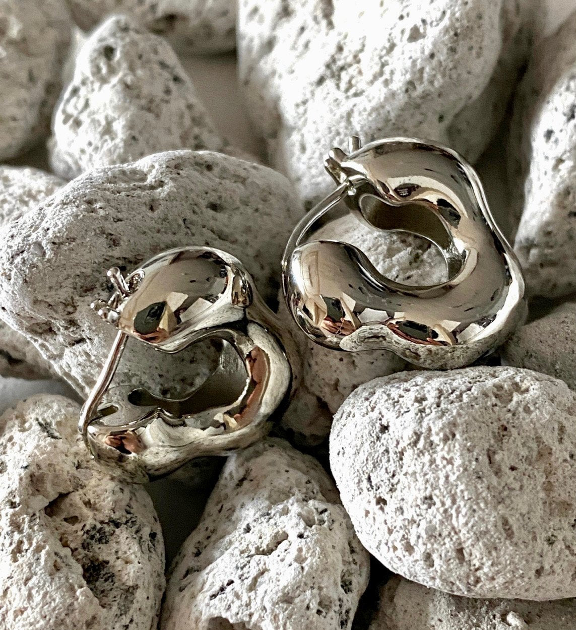 Moss Earrings in Silver