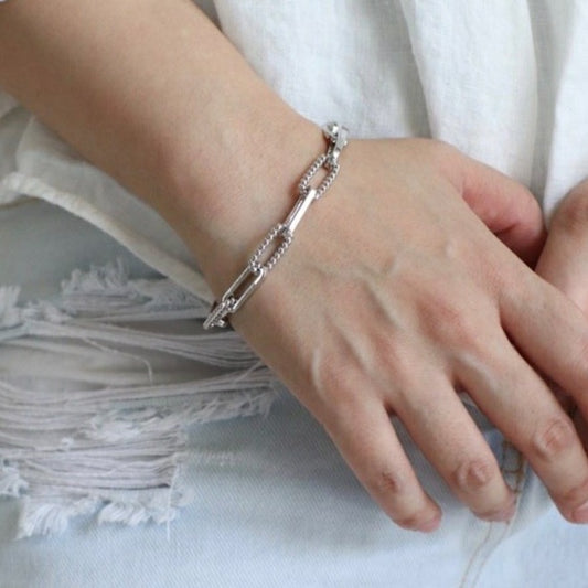 Charlotte Chaine Bracelet in Silver